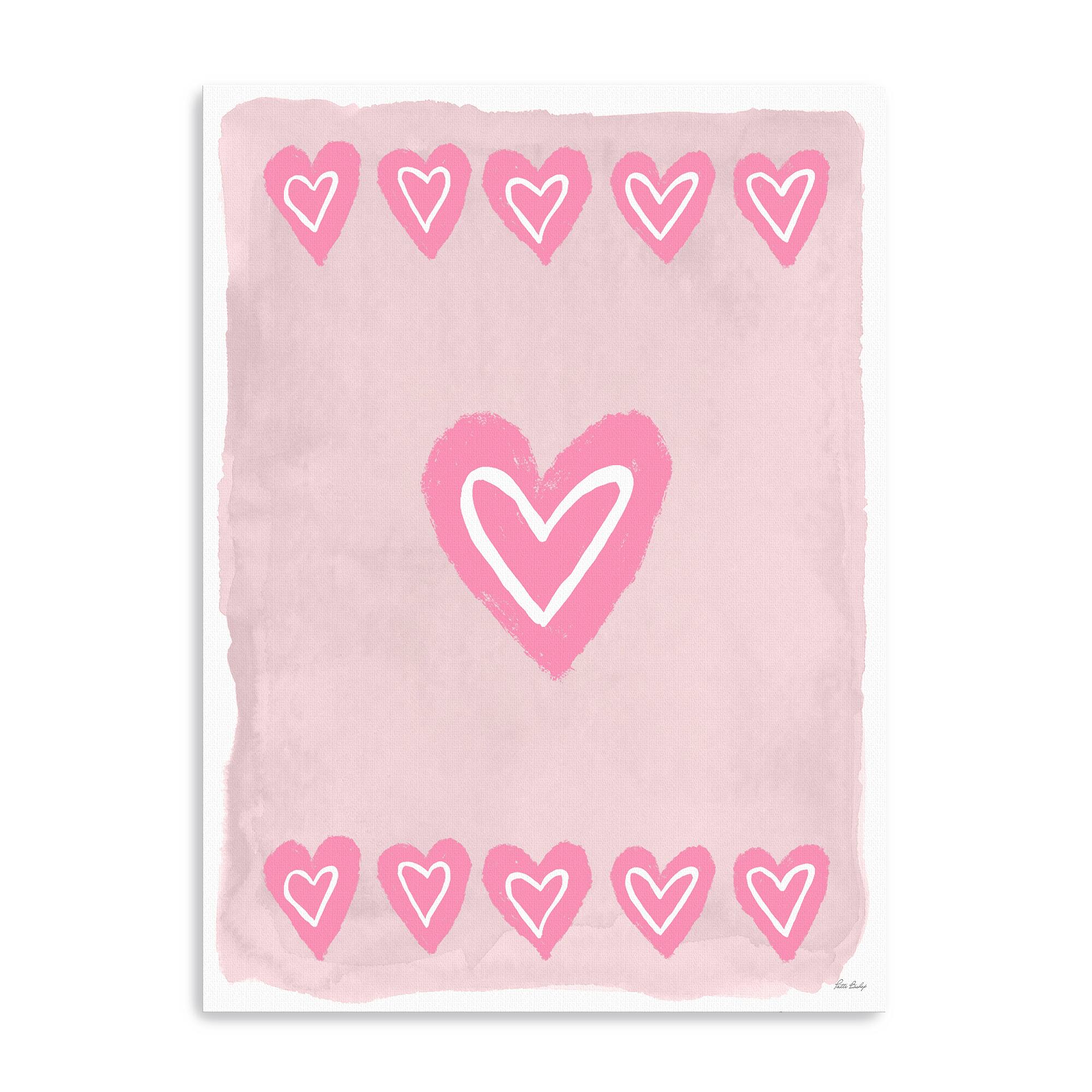 Heart Row Canvas Giclée Art